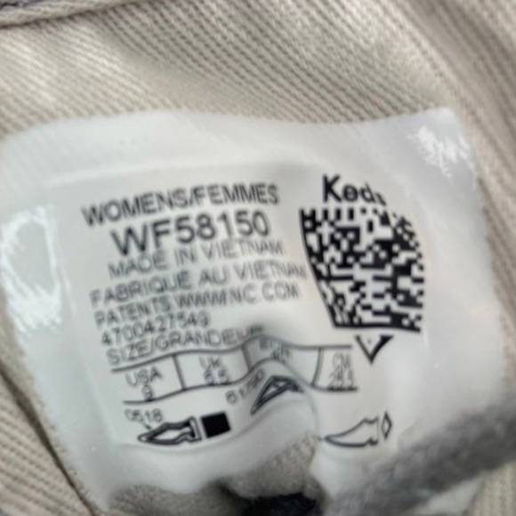Womens Light Grey Canvas Keds size9 - Picture 6 of 7